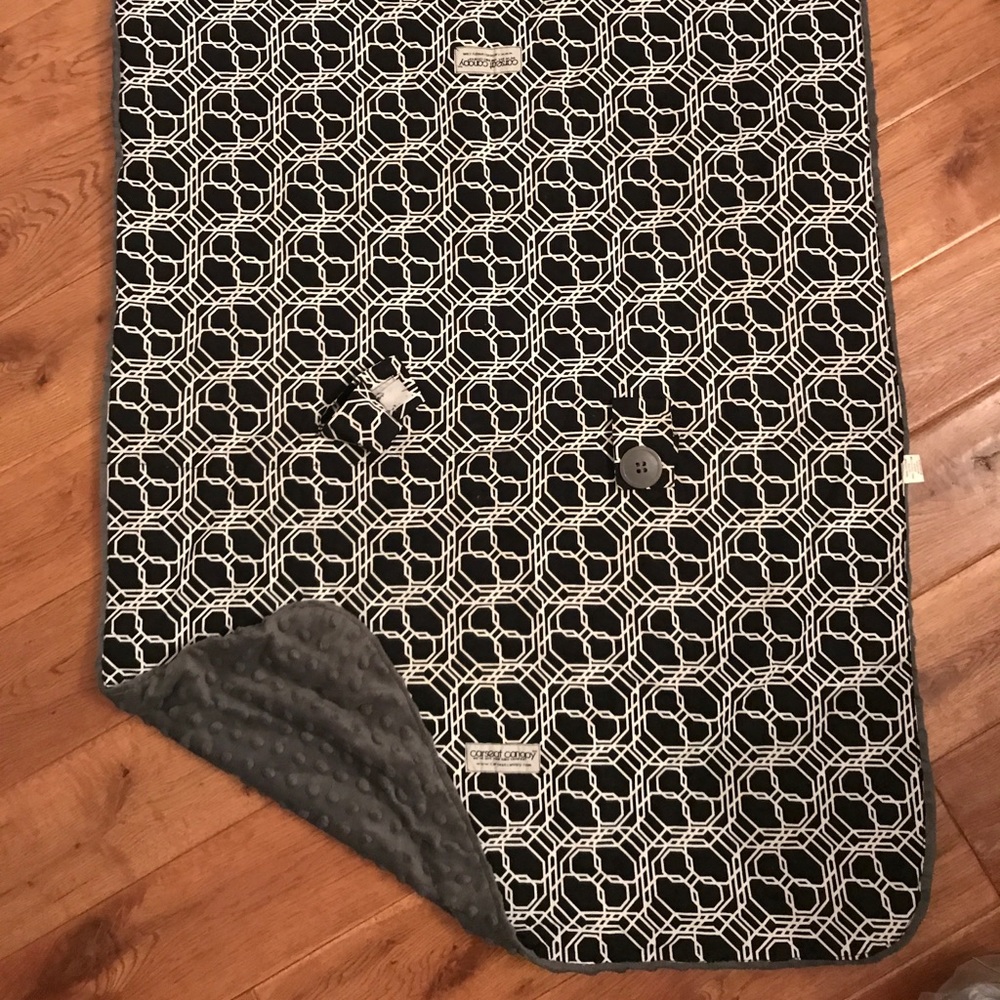 Black and White CarSeat Canopy Cover